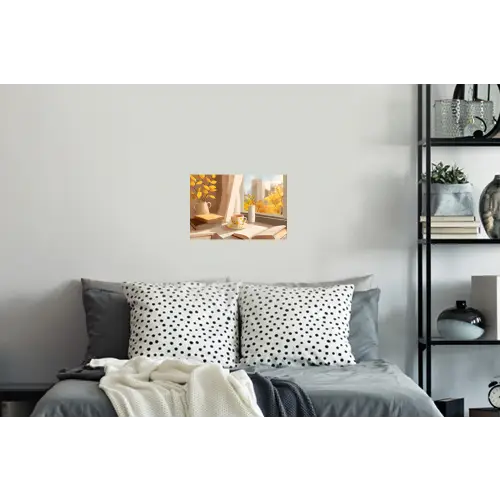 Thee - Boek - Thee - Herfst Muursticker klein -slaapkamer