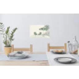 Terras - Illustratie - Groen Muursticker klein -eettafel