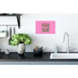 Tekst - Bold - Roze Muursticker klein -keuken