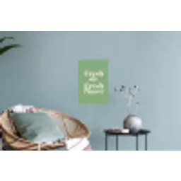 Tekst - Groen - Sierlijk - Letters Muursticker klein -plant