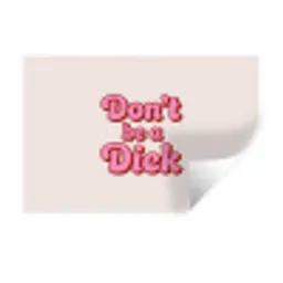 Tekst - Boodschap - Roze Muursticker klein -3d