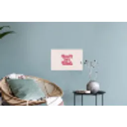 Tekst - Boodschap - Roze Muursticker klein -plant