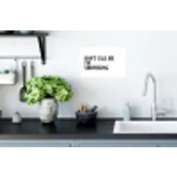 Tekst - Modern - Zwart - Wit Muursticker klein -keuken