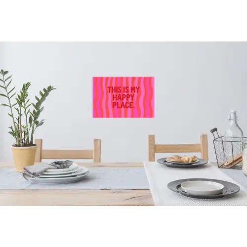 Tekst - Modern - Kleurrijk Muursticker klein -eettafel