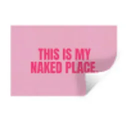 Tekst - Modern - Roze Muursticker klein -3d