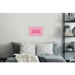 Tekst - Modern - Roze Muursticker klein -slaapkamer