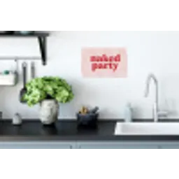 Tekst - Modern - Strepen Muursticker klein -keuken