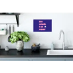Tekst - Valentijn - Love - Blauw Muursticker klein -keuken