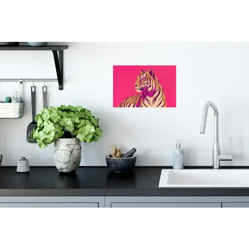 Tijger - Modern - Neon Muursticker klein -keuken