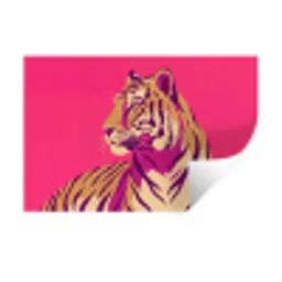 Tijger - Modern - Neon Muursticker klein -3d