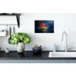 Boom - Blauw - Bladeren - Vakken Muursticker klein -keuken