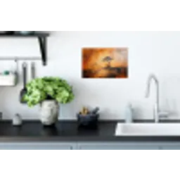 Boom - Landschap - Oranje Muursticker klein -keuken