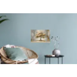 Boom - Bladeren - Abstract - Wit Muursticker klein -plant