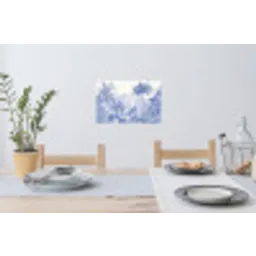 Tropisch - Jungle - Blauw Muursticker klein -eettafel