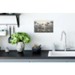 Tropisch - Landschap - Illustratie Muursticker klein -keuken