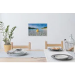 Tropisch - Badeend - geel Muursticker klein -eettafel
