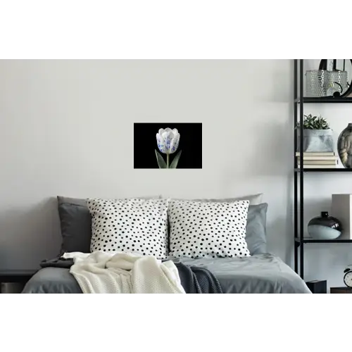 Tulp - Patroon - Blauw Muursticker klein -slaapkamer