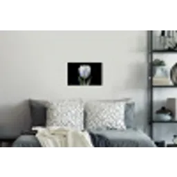 Tulp - Patroon - Blauw Muursticker klein -slaapkamer