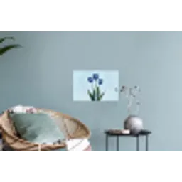 Tulpen - Blauw - Bladeren Muursticker klein -plant