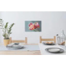 Tulpen - Roze - Stelen Muursticker klein -eettafel