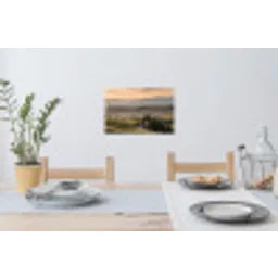 Toscaans - Landschap - Heuvels Muursticker klein -eettafel
