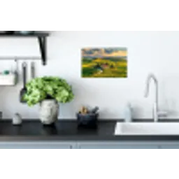 Toscane - Landschap - Wijngaarden Muursticker klein -keuken