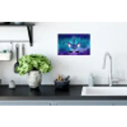 Eenhoorn - Sterrenhemel - Ster - Blauw Muursticker klein -keuken