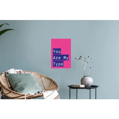Valentijn - Tekst - Love Muursticker klein -plant
