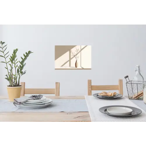 Vaas - Takken - Bessen - Minimalistisch Muursticker klein -eettafel
