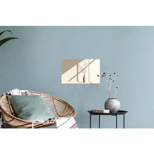 Vaas - Takken - Bessen - Minimalistisch Muursticker klein -plant