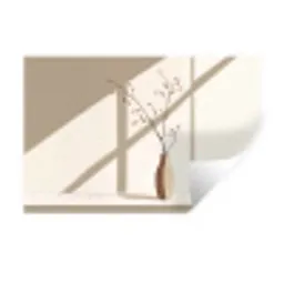 Vaas - Takken - Bessen - Minimalistisch Muursticker klein -3d