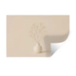 Vaas - Takken - Bloemetjes - Wit Muursticker klein -3d