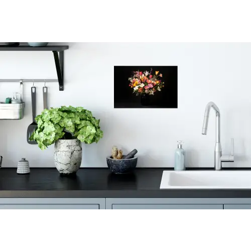 Vaas - Bloemen - Tulpen Muursticker klein -keuken