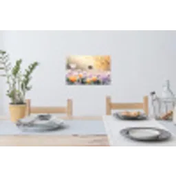 Viooltjes - bij - Zonlicht Muursticker klein -eettafel