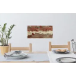 Muur - Baksteen - Verweerd Muursticker klein -eettafel