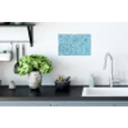 Water - Blauw - bubbels Muursticker klein -keuken