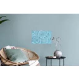 Water - Blauw - bubbels Muursticker klein -plant