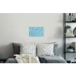Water - Blauw - bubbels Muursticker klein -slaapkamer