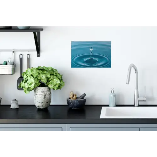 Waterdruppel - Water - Oppervlakte Muursticker klein -keuken