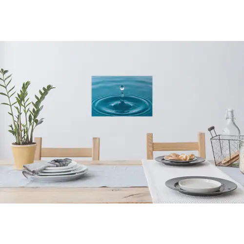 Waterdruppel - Water - Oppervlakte Muursticker klein -eettafel
