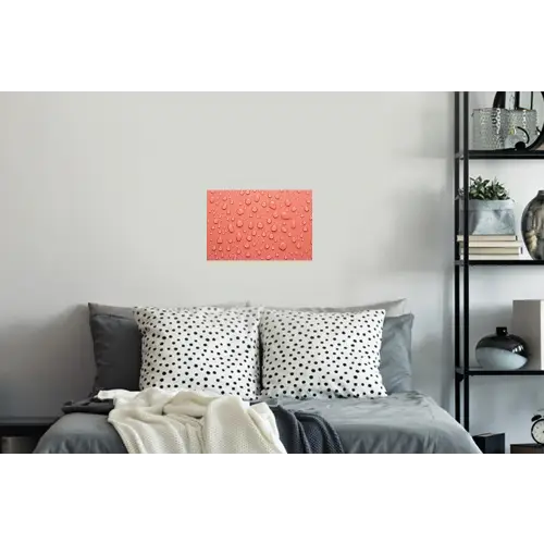 Water - Druppels - Roze Muursticker klein -slaapkamer