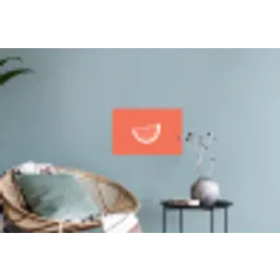 Watermeloen - Lijnen - Koraalrood Muursticker klein -plant