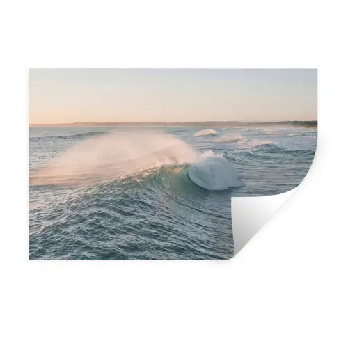 Golf - Zee - Water Muursticker klein -3d
