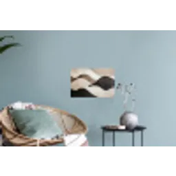 Golven - Abstract - Beige Muursticker klein -plant