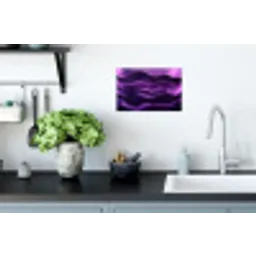 Golven - Abstract - Paars Muursticker klein -keuken