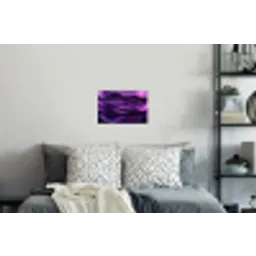 Golven - Abstract - Paars Muursticker klein -slaapkamer