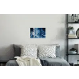 Golven - Blauw - Schuim Muursticker klein -slaapkamer