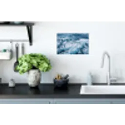 Golven - Oceaan - Blauw Muursticker klein -keuken