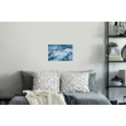 Golven - Oceaan - Blauw Muursticker klein -slaapkamer