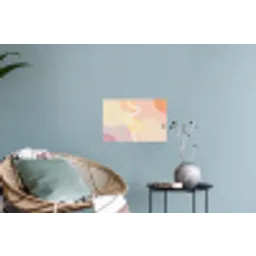 Golvende vormen - Abstract - pastel Muursticker klein -plant